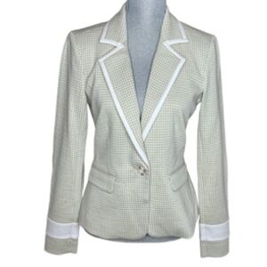 ECRU COMBO JACKET PLAID SIZE 4